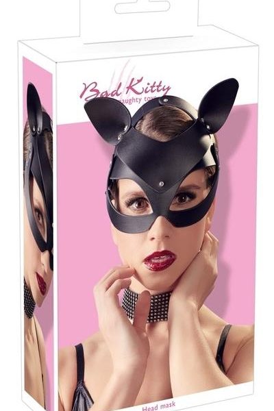 Bad Kitty Cat Mask with Rhinestones
