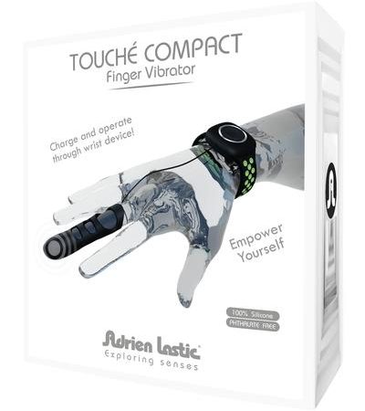 Touche Compact Finger Vibrator Green-Black