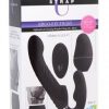 Strap U Ergo-Fit Twist Inflatable Vibrating Strapless Strap-on - Black...