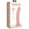 8 " Vibrating and Rotating Cock - Regular Curved - Flesh